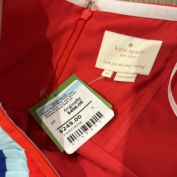 NWT Kate Spade Geo Border Dress Sz 8 - Picture 7 of 8